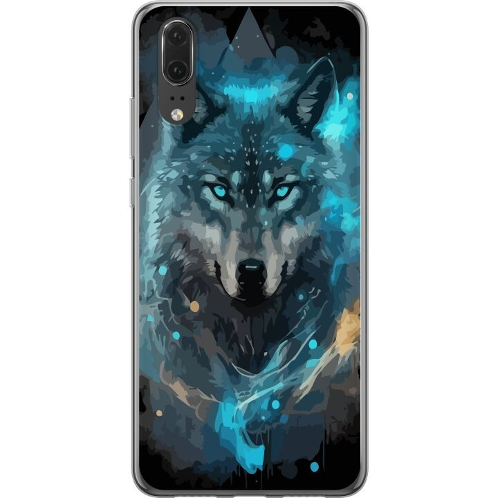 Mobilskal till Huawei P20 med Varg motiv i gruppen SMARTPHONE & SURFPLATTOR / Mobilskydd / Huawei/Honor hos TP E-commerce Nordic AB (A53029)