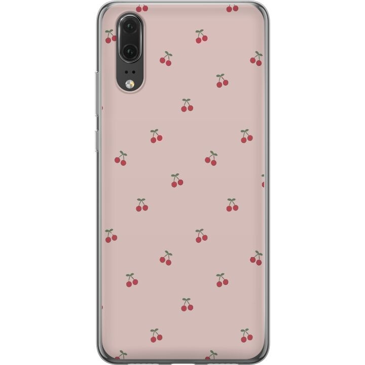 Mobilskal till Huawei P20 med Körsbär motiv i gruppen SMARTPHONE & SURFPLATTOR / Mobilskydd / Huawei/Honor hos TP E-commerce Nordic AB (A53031)
