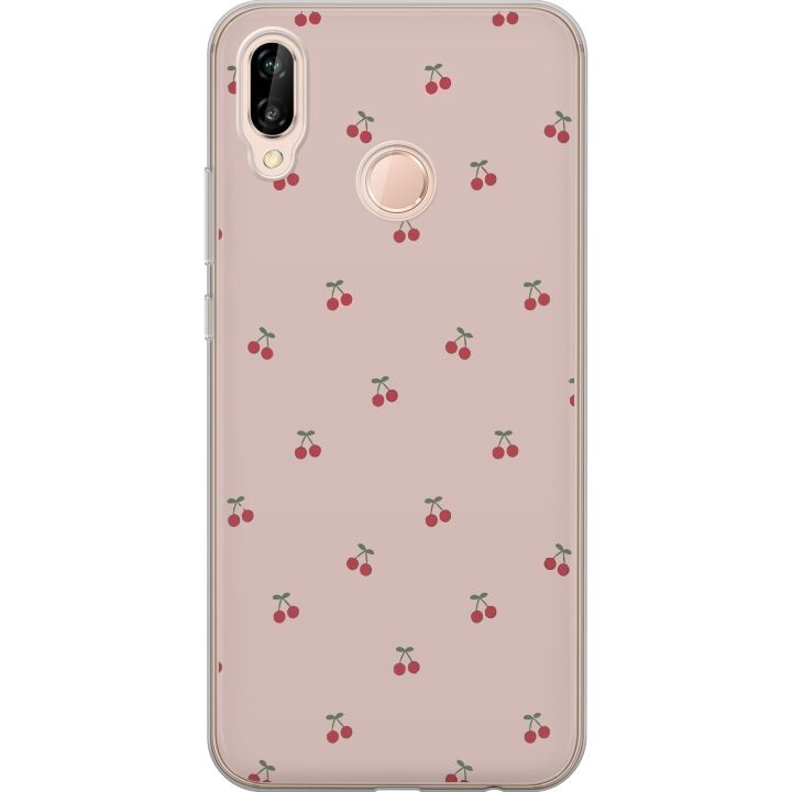 Mobilskal till Huawei P20 lite med Körsbär motiv i gruppen SMARTPHONE & SURFPLATTOR / Mobilskydd / Huawei/Honor hos TP E-commerce Nordic AB (A53085)