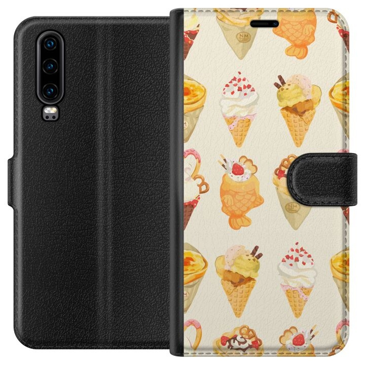 Plånboksfodral till Huawei P30 med Glassigt motiv i gruppen SMARTPHONE & SURFPLATTOR / Mobilskydd / Huawei/Honor hos TP E-commerce Nordic AB (A53170)