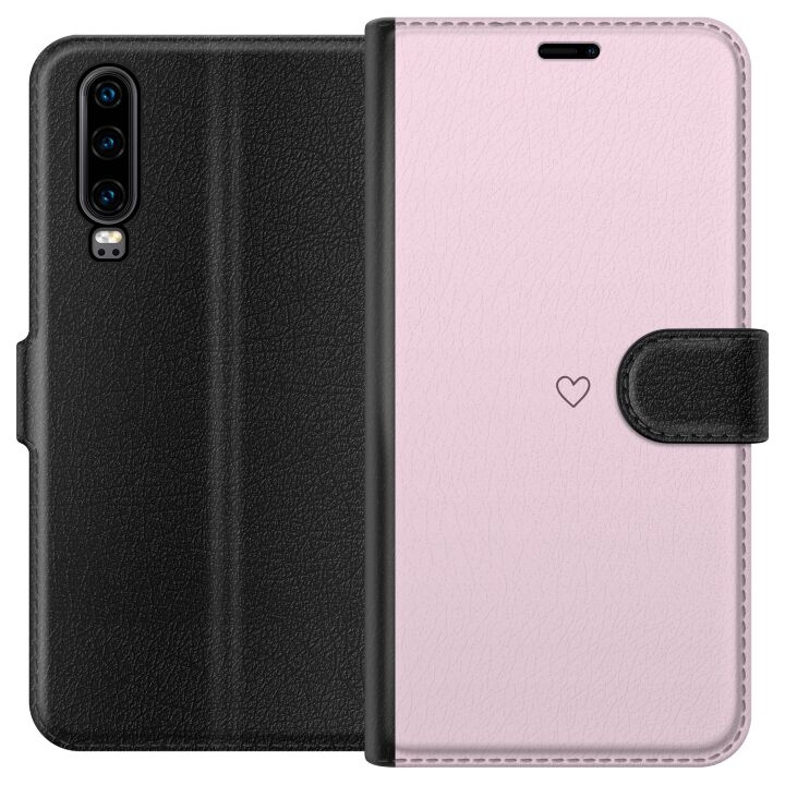Plånboksfodral till Huawei P30 med Hjärta motiv i gruppen SMARTPHONE & SURFPLATTOR / Mobilskydd / Huawei/Honor hos TP E-commerce Nordic AB (A53178)