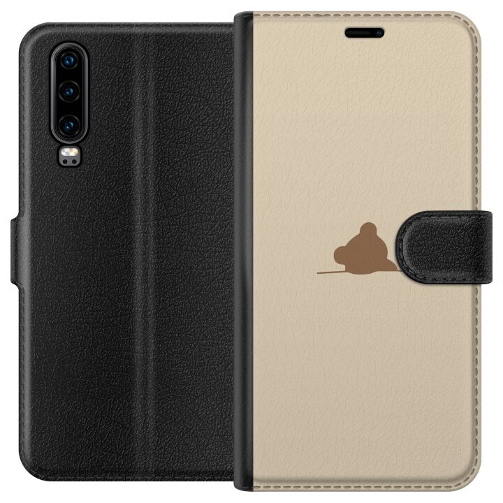 Plånboksfodral till Huawei P30 med Nalle motiv i gruppen SMARTPHONE & SURFPLATTOR / Mobilskydd / Huawei/Honor hos TP E-commerce Nordic AB (A53179)