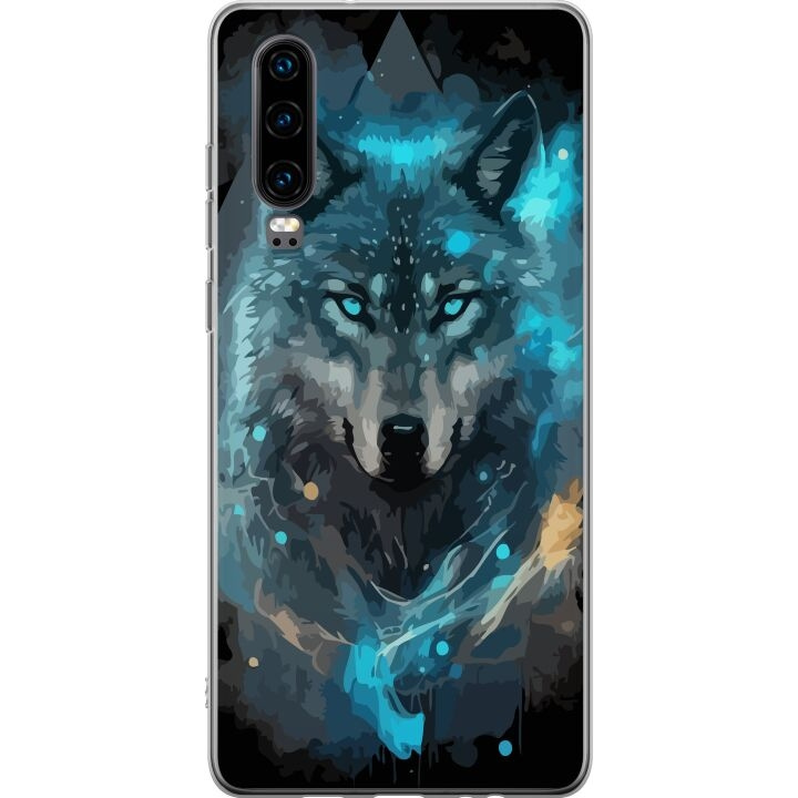 Mobilskal till Huawei P30 med Varg motiv i gruppen SMARTPHONE & SURFPLATTOR / Mobilskydd / Huawei/Honor hos TP E-commerce Nordic AB (A53191)