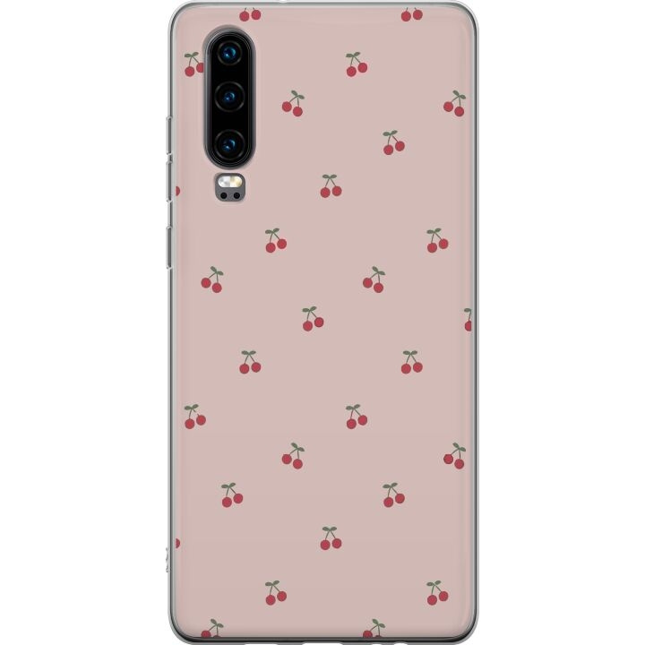 Mobilskal till Huawei P30 med Körsbär motiv i gruppen SMARTPHONE & SURFPLATTOR / Mobilskydd / Huawei/Honor hos TP E-commerce Nordic AB (A53193)