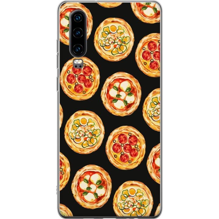 Mobilskal till Huawei P30 med Pizza motiv i gruppen SMARTPHONE & SURFPLATTOR / Mobilskydd / Huawei/Honor hos TP E-commerce Nordic AB (A53199)