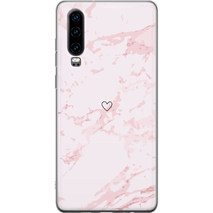 Mobilskal till Huawei P30 med Rosa Hjärta motiv i gruppen SMARTPHONE & SURFPLATTOR / Mobilskydd / Huawei/Honor hos TP E-commerce Nordic AB (A53209)