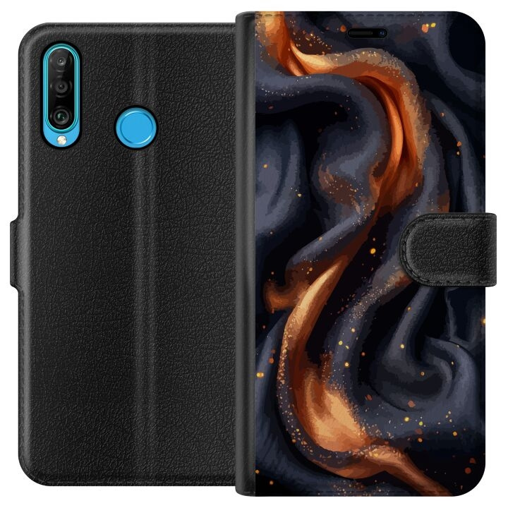 Plånboksfodral till Huawei P30 lite med Eldigt silke motiv i gruppen SMARTPHONE & SURFPLATTOR / Mobilskydd / Huawei/Honor hos TP E-commerce Nordic AB (A53214)