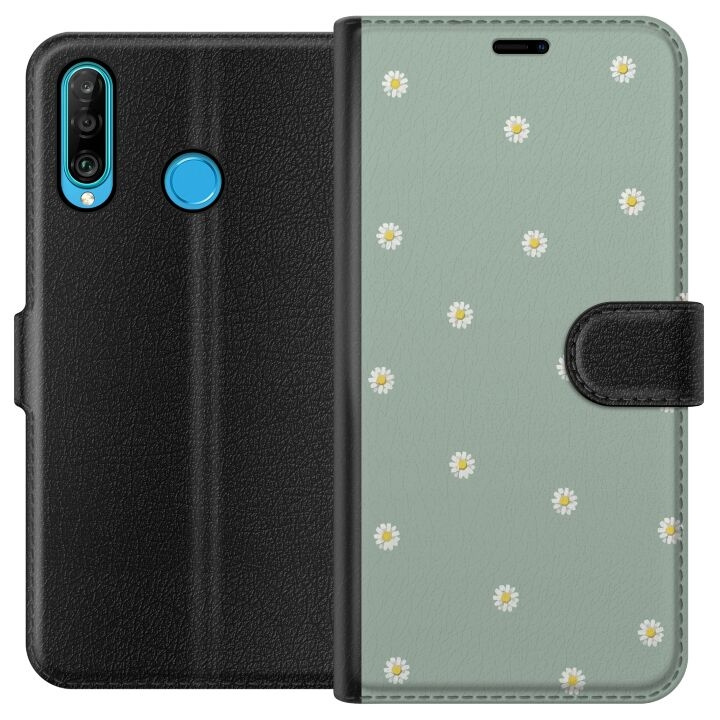 Plånboksfodral till Huawei P30 lite med Prästkragar motiv i gruppen SMARTPHONE & SURFPLATTOR / Mobilskydd / Huawei/Honor hos TP E-commerce Nordic AB (A53217)