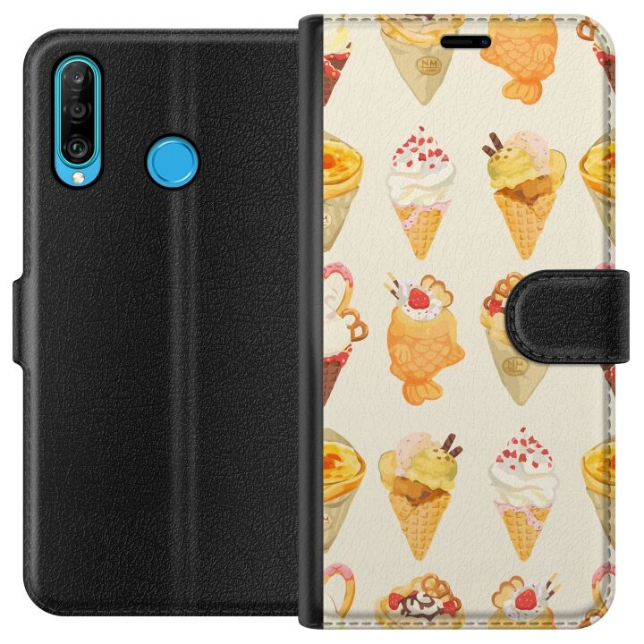 Plånboksfodral till Huawei P30 lite med Glassigt motiv i gruppen SMARTPHONE & SURFPLATTOR / Mobilskydd / Huawei/Honor hos TP E-commerce Nordic AB (A53224)
