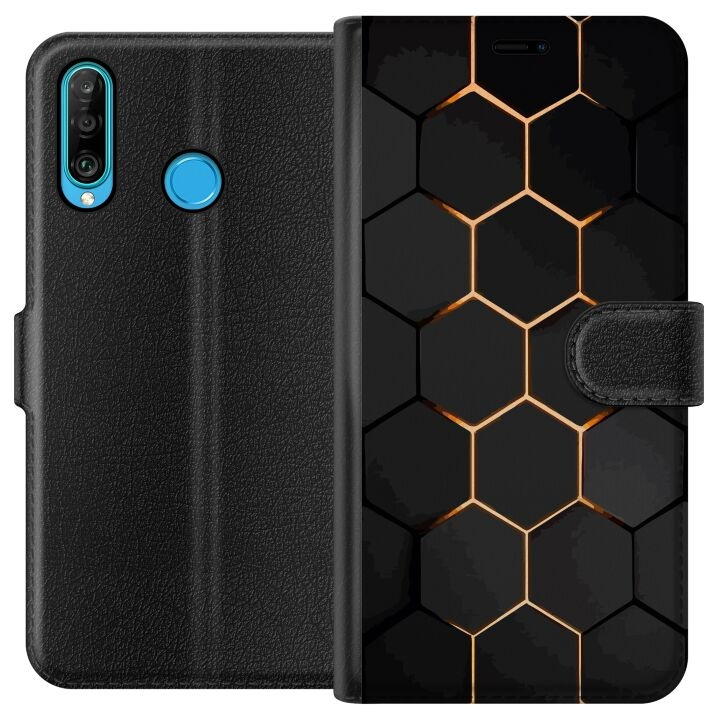 Plånboksfodral till Huawei P30 lite med Lyxigt Mönster motiv i gruppen SMARTPHONE & SURFPLATTOR / Mobilskydd / Huawei/Honor hos TP E-commerce Nordic AB (A53238)