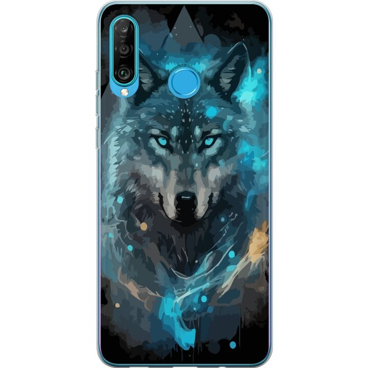 Mobilskal till Huawei P30 lite med Varg motiv i gruppen SMARTPHONE & SURFPLATTOR / Mobilskydd / Huawei/Honor hos TP E-commerce Nordic AB (A53245)