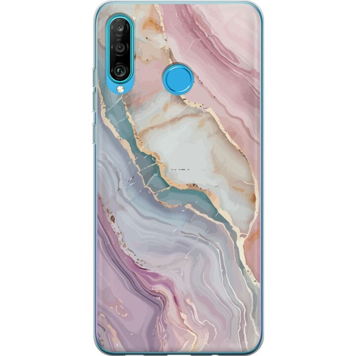 Mobilskal till Huawei P30 lite med Marmor motiv i gruppen SMARTPHONE & SURFPLATTOR / Mobilskydd / Huawei/Honor hos TP E-commerce Nordic AB (A53262)
