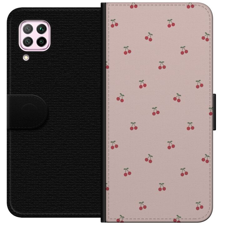 Plånboksfodral till Huawei P40 lite med Körsbär motiv i gruppen SMARTPHONE & SURFPLATTOR / Mobilskydd / Huawei/Honor hos TP E-commerce Nordic AB (A53382)
