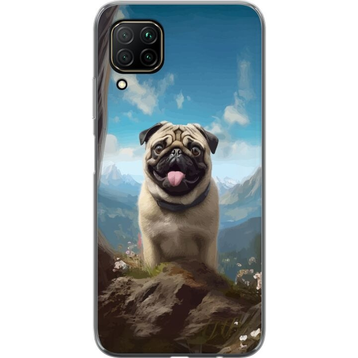 Mobilskal till Huawei P40 lite med Glad Hund motiv i gruppen SMARTPHONE & SURFPLATTOR / Mobilskydd / Huawei/Honor hos TP E-commerce Nordic AB (A53420)