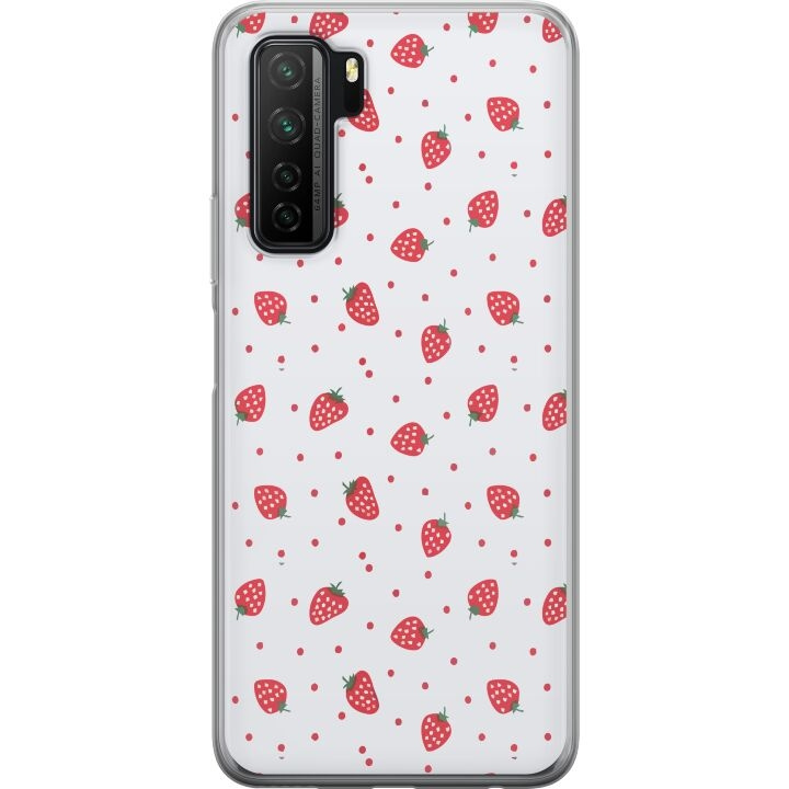 Mobilskal till Huawei P40 lite 5G med Jordgubbar motiv i gruppen SMARTPHONE & SURFPLATTOR / Mobilskydd / Huawei/Honor hos TP E-commerce Nordic AB (A53446)