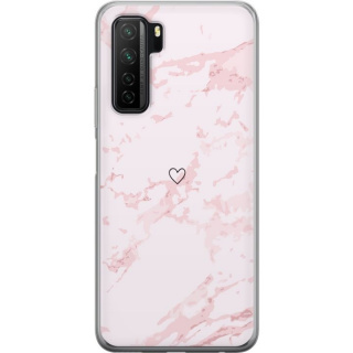 Mobilskal till Huawei  P40 lite 5G med Rosa Hjärta motiv