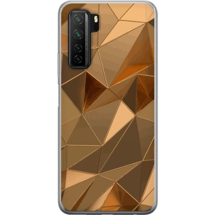 Mobilskal till Huawei P40 lite 5G med 3D Guld motiv i gruppen SMARTPHONE & SURFPLATTOR / Mobilskydd / Huawei/Honor hos TP E-commerce Nordic AB (A53453)