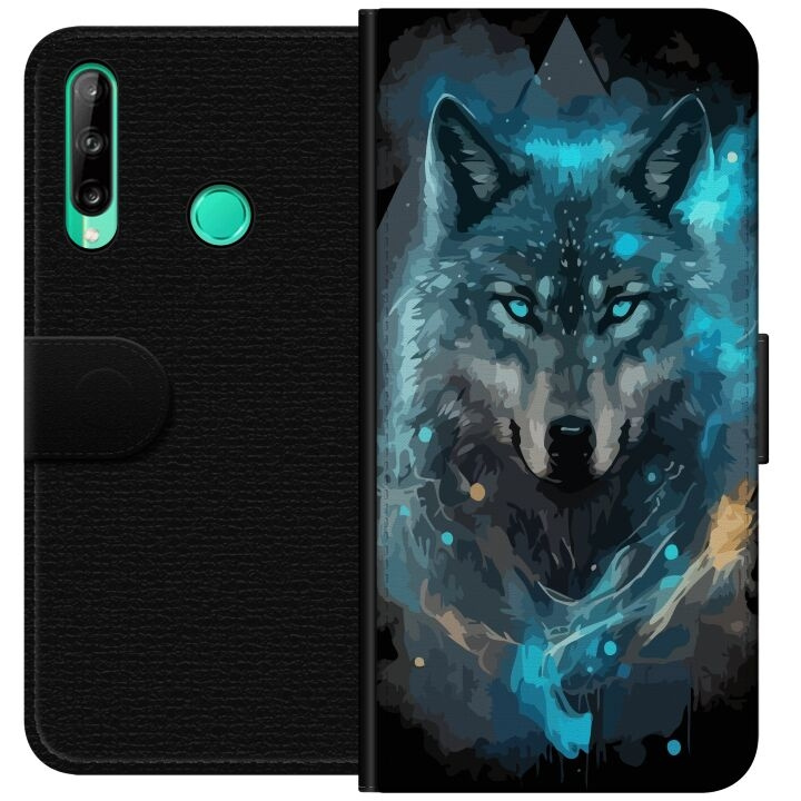 Plånboksfodral till Huawei P40 lite E med Varg motiv i gruppen SMARTPHONE & SURFPLATTOR / Mobilskydd / Huawei/Honor hos TP E-commerce Nordic AB (A53461)