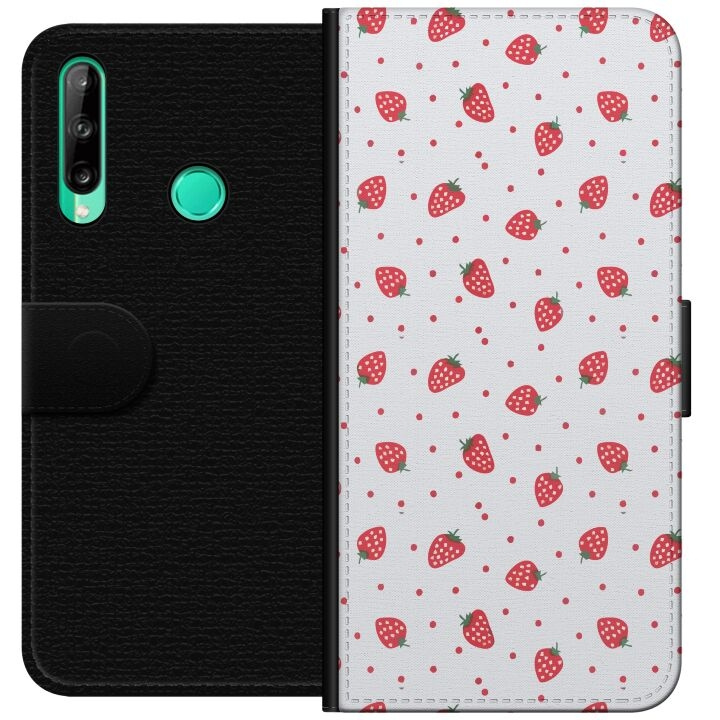 Plånboksfodral till Huawei P40 lite E med Jordgubbar motiv i gruppen SMARTPHONE & SURFPLATTOR / Mobilskydd / Huawei/Honor hos TP E-commerce Nordic AB (A53473)