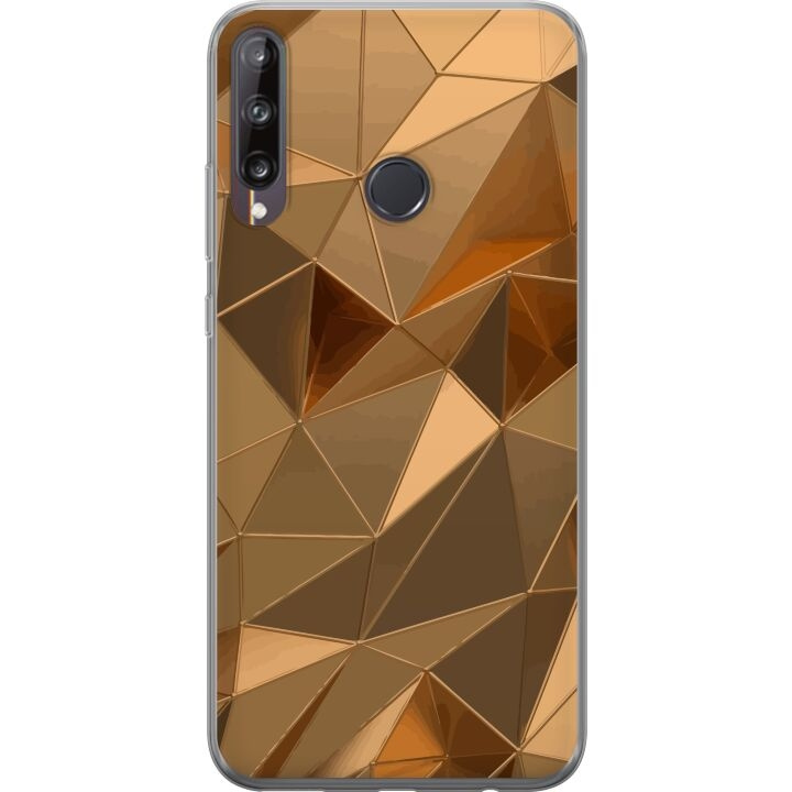Mobilskal till Huawei P40 lite E med 3D Guld motiv i gruppen SMARTPHONE & SURFPLATTOR / Mobilskydd / Huawei/Honor hos TP E-commerce Nordic AB (A53507)