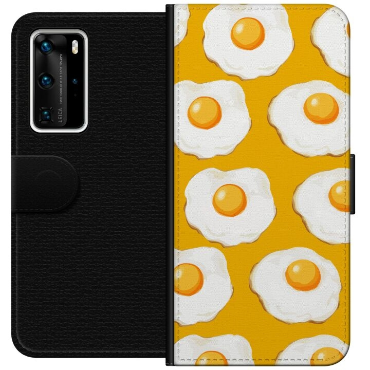 Plånboksfodral till Huawei P40 Pro med Stekt ägg motiv i gruppen SMARTPHONE & SURFPLATTOR / Mobilskydd / Huawei/Honor hos TP E-commerce Nordic AB (A53512)