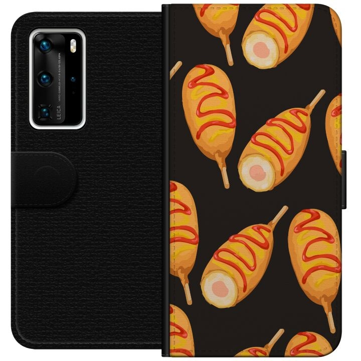 Plånboksfodral till Huawei P40 Pro med Kycklingklubba motiv i gruppen SMARTPHONE & SURFPLATTOR / Mobilskydd / Huawei/Honor hos TP E-commerce Nordic AB (A53519)