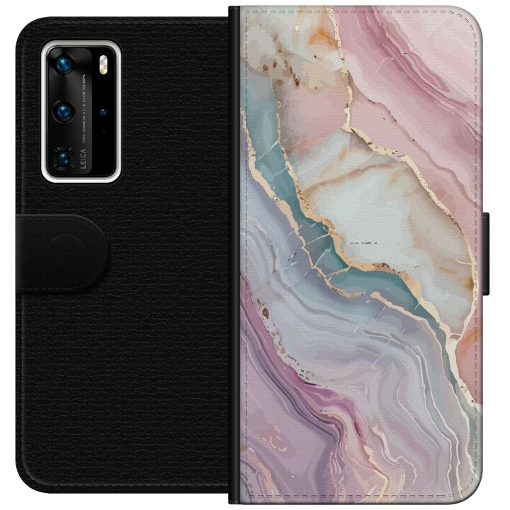 Plånboksfodral till Huawei P40 Pro med Marmor motiv i gruppen SMARTPHONE & SURFPLATTOR / Mobilskydd / Huawei/Honor hos TP E-commerce Nordic AB (A53532)