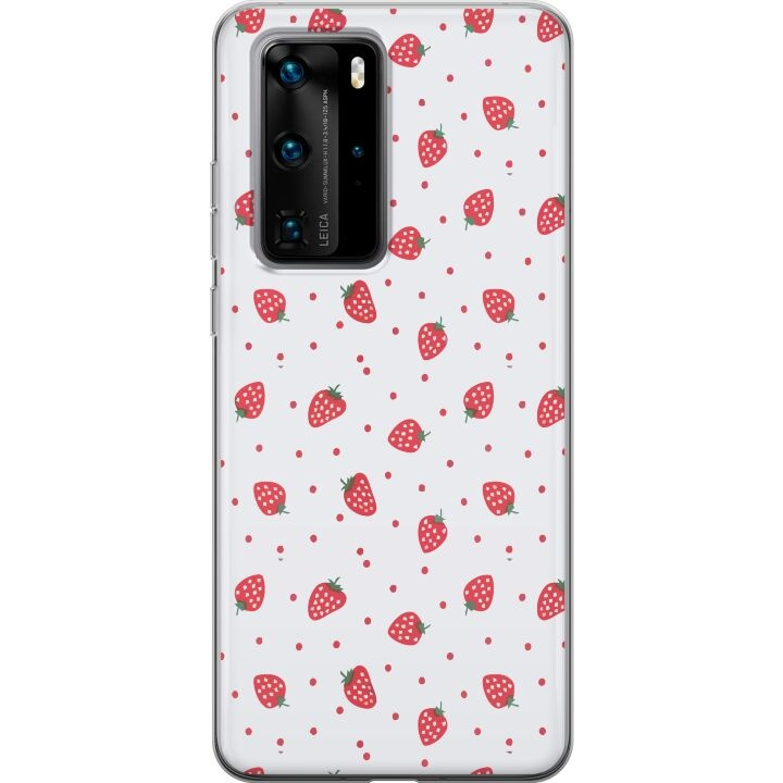 Mobilskal till Huawei P40 Pro med Jordgubbar motiv i gruppen SMARTPHONE & SURFPLATTOR / Mobilskydd / Huawei/Honor hos TP E-commerce Nordic AB (A53554)