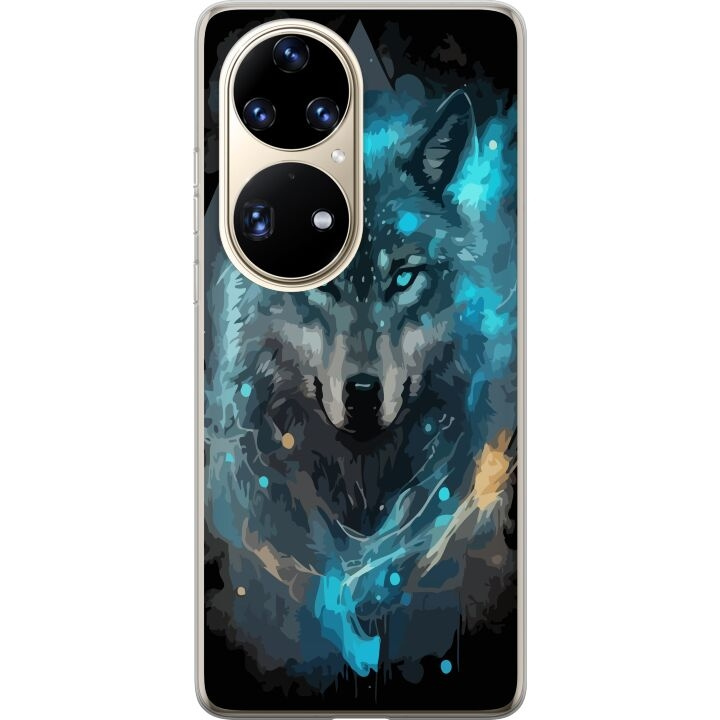 Mobilskal till Huawei P50 Pro med Varg motiv i gruppen SMARTPHONE & SURFPLATTOR / Mobilskydd / Huawei/Honor hos TP E-commerce Nordic AB (A53569)