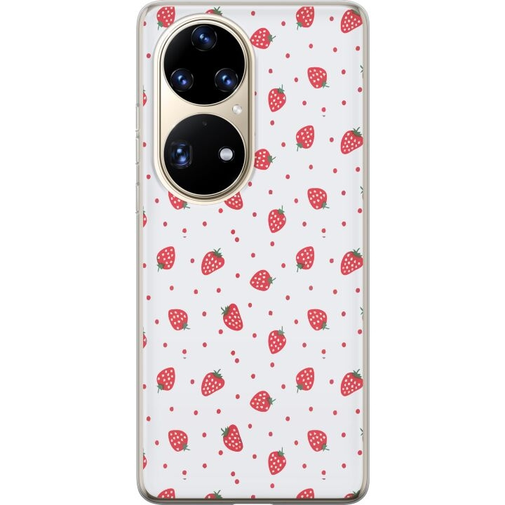 Mobilskal till Huawei P50 Pro med Jordgubbar motiv i gruppen SMARTPHONE & SURFPLATTOR / Mobilskydd / Huawei/Honor hos TP E-commerce Nordic AB (A53581)