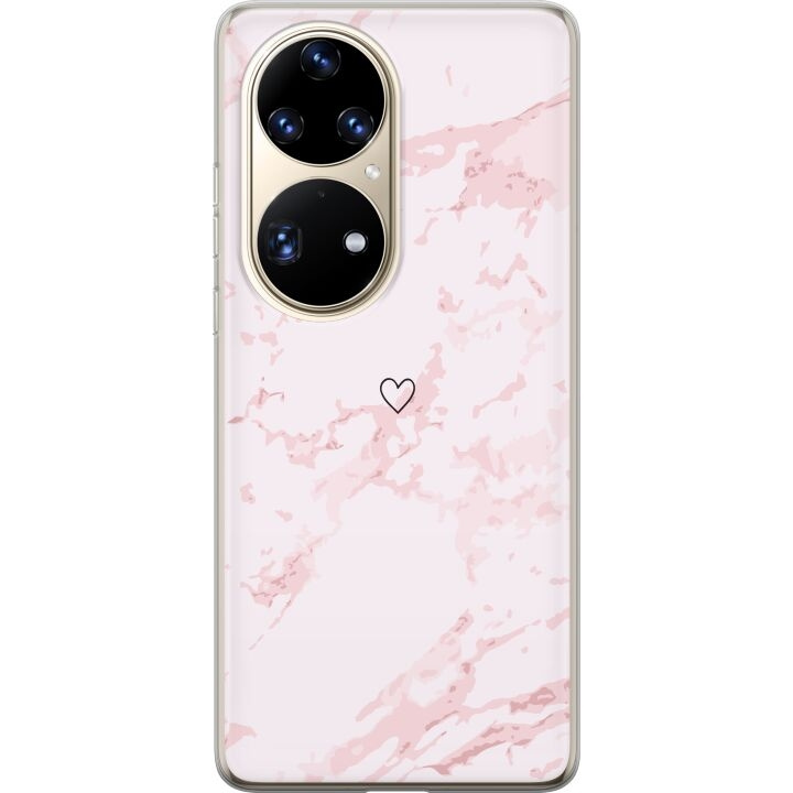 Mobilskal till Huawei P50 Pro med Rosa Hjärta motiv i gruppen SMARTPHONE & SURFPLATTOR / Mobilskydd / Huawei/Honor hos TP E-commerce Nordic AB (A53587)