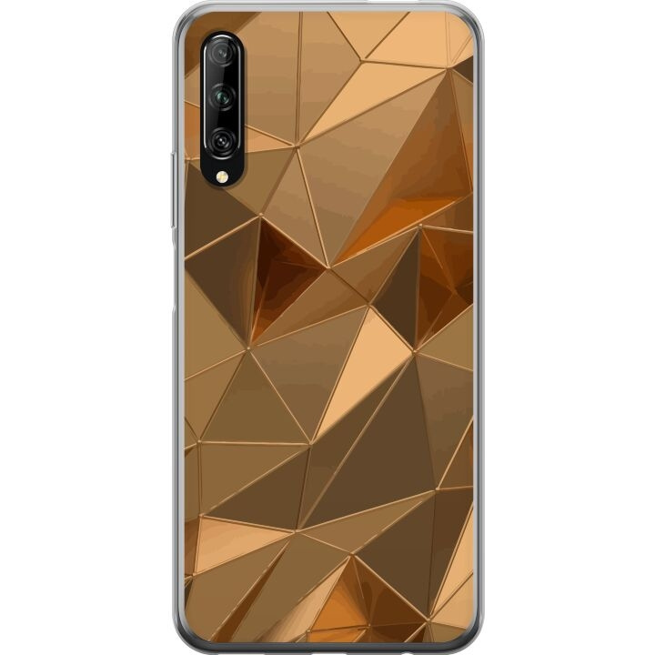 Mobilskal till Huawei P smart Pro 2019 med 3D Guld motiv i gruppen SMARTPHONE & SURFPLATTOR / Mobilskydd / Huawei/Honor hos TP E-commerce Nordic AB (A53641)