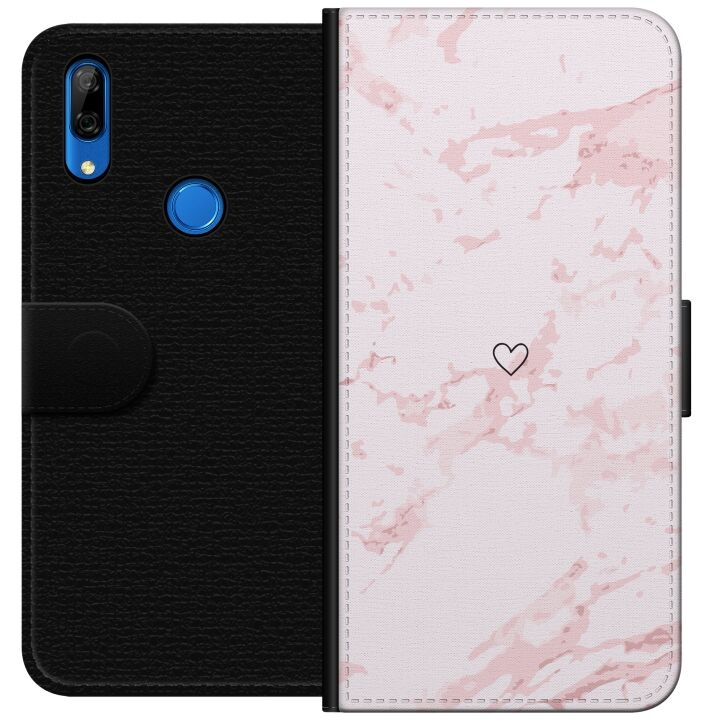 Plånboksfodral till Huawei P Smart Z med Rosa Hjärta motiv i gruppen SMARTPHONE & SURFPLATTOR / Mobilskydd / Huawei/Honor hos TP E-commerce Nordic AB (A53667)