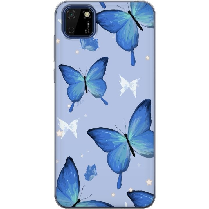 Mobilskal till Huawei Y5p med Blå fjärillar motiv i gruppen SMARTPHONE & SURFPLATTOR / Mobilskydd / Huawei/Honor hos TP E-commerce Nordic AB (A53713)