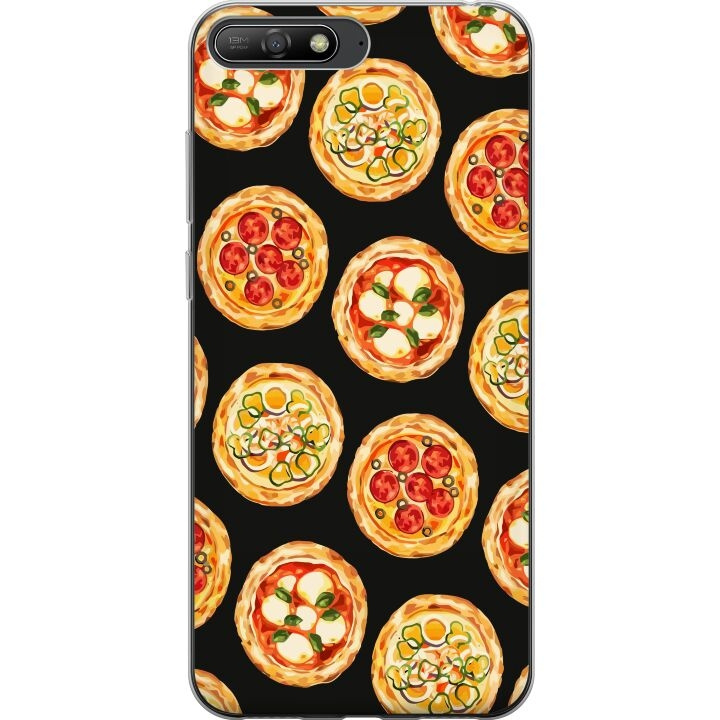 Mobilskal till Huawei Y6 (2018) med Pizza motiv i gruppen SMARTPHONE & SURFPLATTOR / Mobilskydd / Huawei/Honor hos TP E-commerce Nordic AB (A53764)