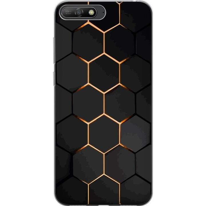 Mobilskal till Huawei Y6 (2018) med Lyxigt Mönster motiv i gruppen SMARTPHONE & SURFPLATTOR / Mobilskydd / Huawei/Honor hos TP E-commerce Nordic AB (A53775)