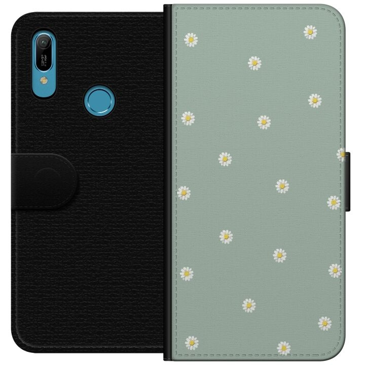 Plånboksfodral till Huawei Y6 (2019) med Prästkragar motiv i gruppen SMARTPHONE & SURFPLATTOR / Mobilskydd / Huawei/Honor hos TP E-commerce Nordic AB (A53781)