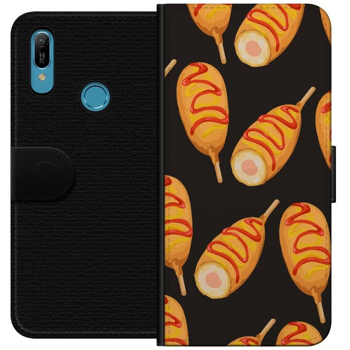 Plånboksfodral till Huawei Y6 (2019) med Kycklingklubba motiv i gruppen SMARTPHONE & SURFPLATTOR / Mobilskydd / Huawei/Honor hos TP E-commerce Nordic AB (A53786)