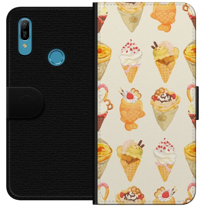 Plånboksfodral till Huawei Y6 (2019) med Glassigt motiv i gruppen SMARTPHONE & SURFPLATTOR / Mobilskydd / Huawei/Honor hos TP E-commerce Nordic AB (A53788)
