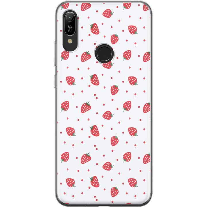 Mobilskal till Huawei Y6 (2019) med Jordgubbar motiv i gruppen SMARTPHONE & SURFPLATTOR / Mobilskydd / Huawei/Honor hos TP E-commerce Nordic AB (A53821)