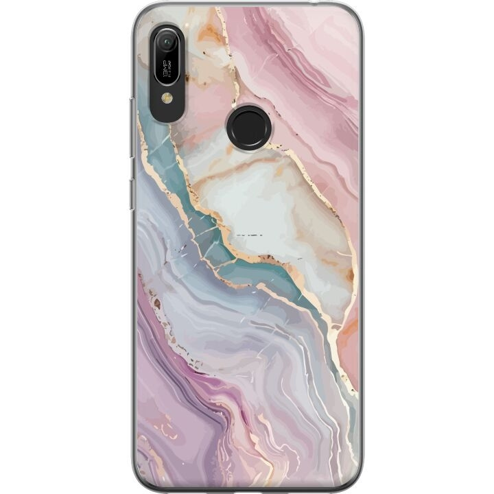 Mobilskal till Huawei Y6 (2019) med Marmor motiv i gruppen SMARTPHONE & SURFPLATTOR / Mobilskydd / Huawei/Honor hos TP E-commerce Nordic AB (A53825)