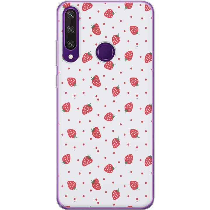 Mobilskal till Huawei Y6p med Jordgubbar motiv i gruppen SMARTPHONE & SURFPLATTOR / Mobilskydd / Huawei/Honor hos TP E-commerce Nordic AB (A53847)