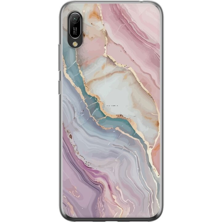 Mobilskal till Huawei Y6 Pro (2019) med Marmor motiv i gruppen SMARTPHONE & SURFPLATTOR / Mobilskydd / Huawei/Honor hos TP E-commerce Nordic AB (A53877)