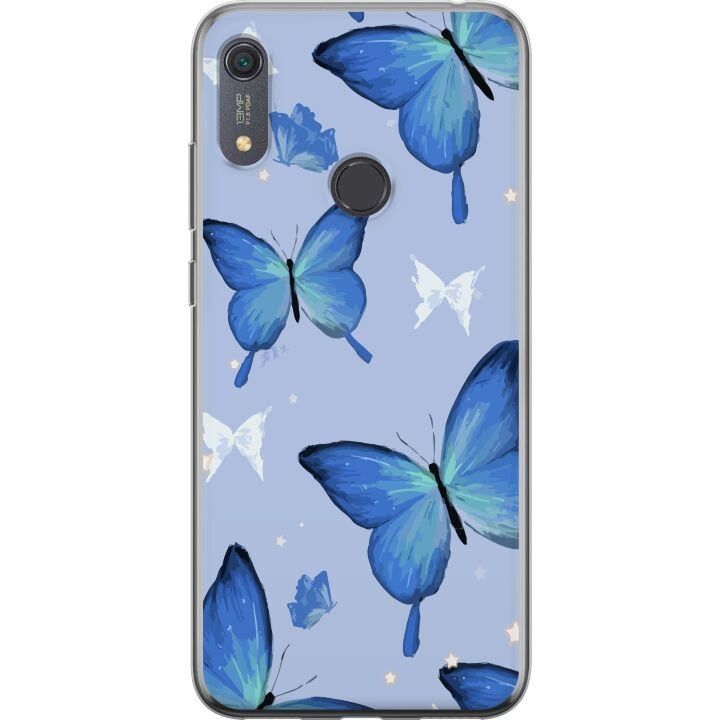 Mobilskal till Huawei Y6s (2019) med Blå fjärillar motiv i gruppen SMARTPHONE & SURFPLATTOR / Mobilskydd / Huawei/Honor hos TP E-commerce Nordic AB (A53925)