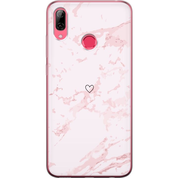 Mobilskal till Huawei Y7 (2019) med Rosa Hjärta motiv i gruppen SMARTPHONE & SURFPLATTOR / Mobilskydd / Huawei/Honor hos TP E-commerce Nordic AB (A53959)