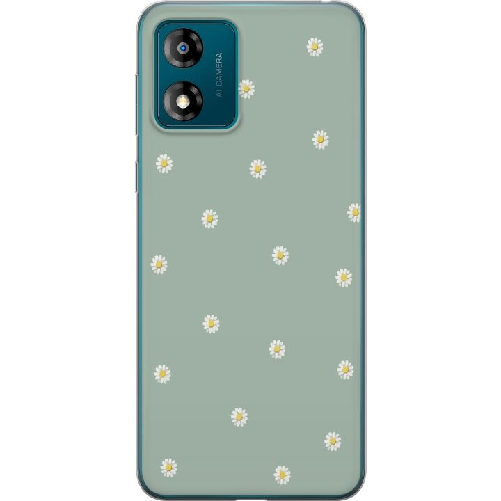 Mobilskal till Motorola Moto E13 med Prästkragar motiv i gruppen SMARTPHONE & SURFPLATTOR / Mobilskydd / Motorola hos TP E-commerce Nordic AB (A53994)