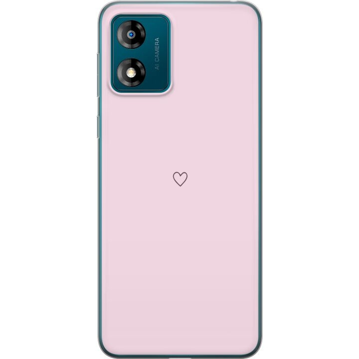 Mobilskal till Motorola Moto E13 med Hjärta motiv i gruppen SMARTPHONE & SURFPLATTOR / Mobilskydd / Motorola hos TP E-commerce Nordic AB (A54009)