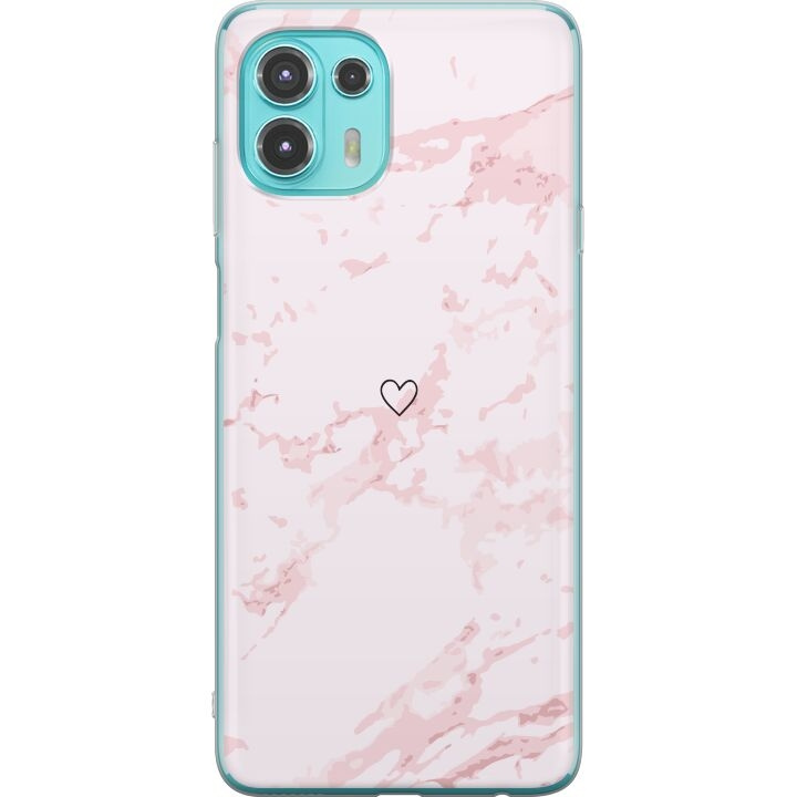 Mobilskal till Motorola Edge 20 Lite med Rosa Hjärta motiv i gruppen SMARTPHONE & SURFPLATTOR / Mobilskydd / Motorola hos TP E-commerce Nordic AB (A54040)