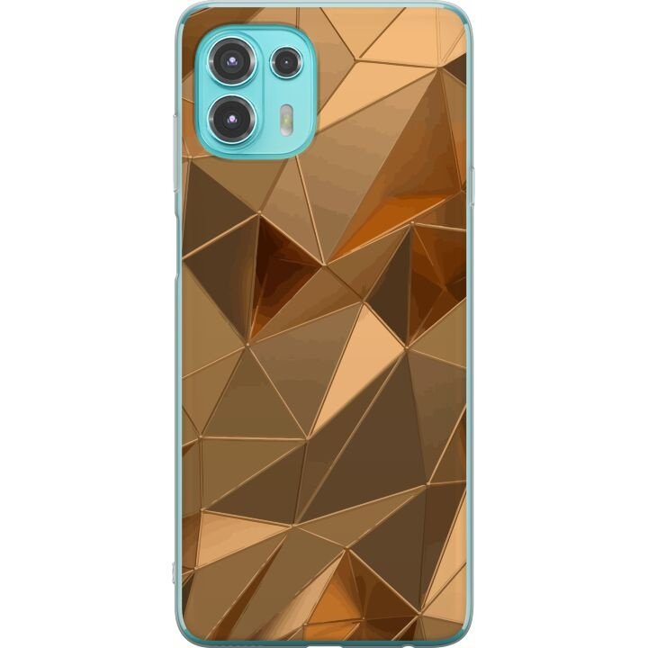 Mobilskal till Motorola Edge 20 Lite med 3D Guld motiv i gruppen SMARTPHONE & SURFPLATTOR / Mobilskydd / Motorola hos TP E-commerce Nordic AB (A54041)