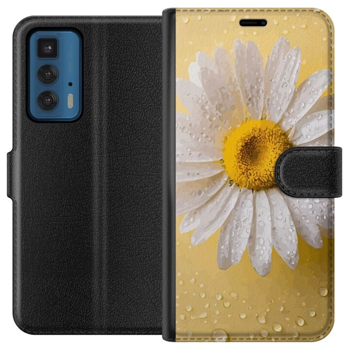 Plånboksfodral till Motorola Edge 20 Pro med Porslinsblomma motiv i gruppen SMARTPHONE & SURFPLATTOR / Mobilskydd / Motorola hos TP E-commerce Nordic AB (A54044)